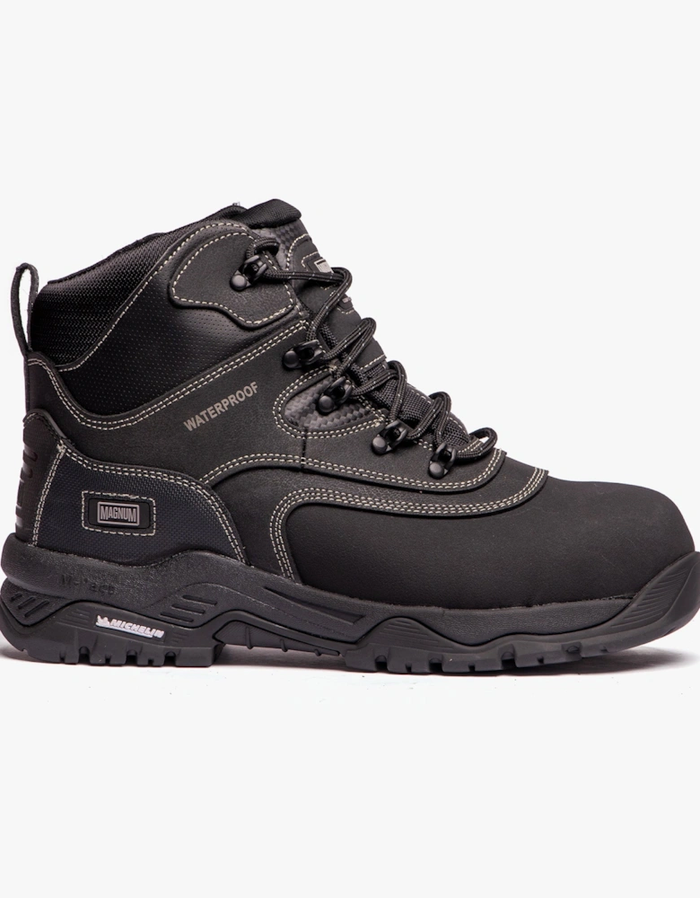 BROADSIDE 6.0 Mens Leather Industrial Safety Boots Black