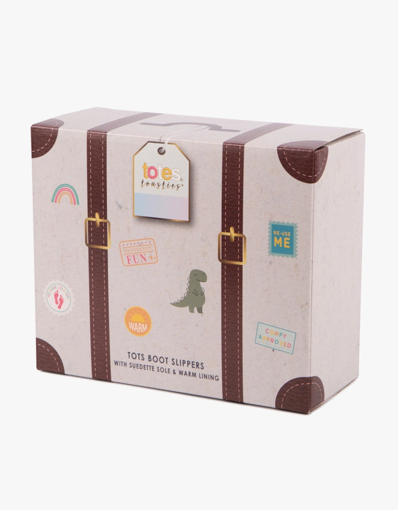 Toasties DINO BOOT Slippers Kids Khaki