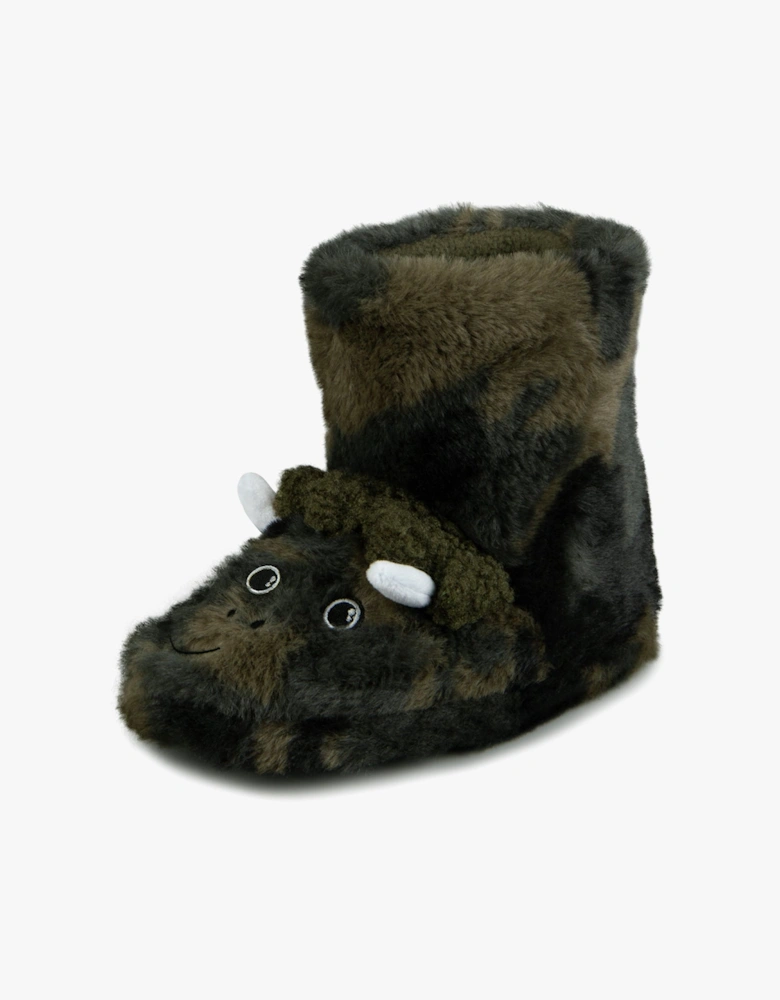 Toasties DINO BOOT Slippers Kids Khaki