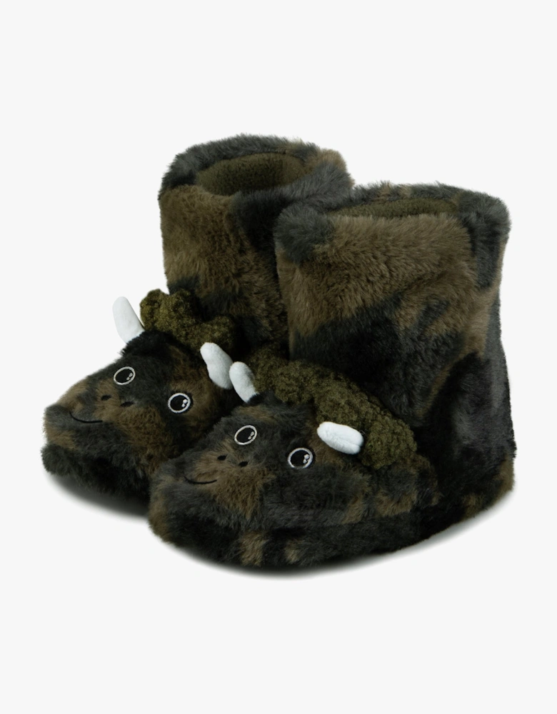 Toasties DINO BOOT Slippers Kids Khaki