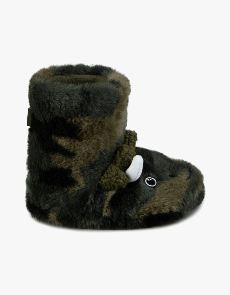 Toasties DINO BOOT Slippers Kids Khaki