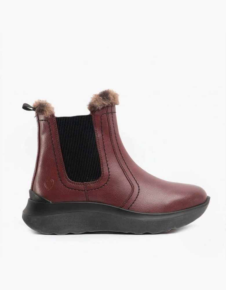 KINDRED Womens Chelsea Boots Wine