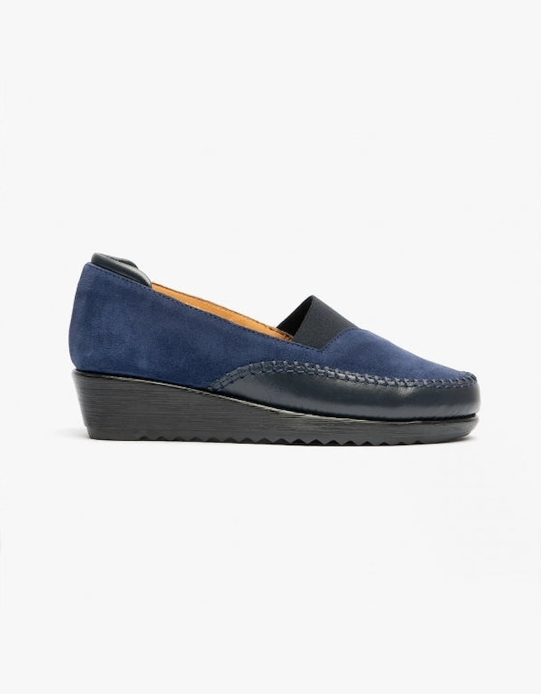 DIA Womens Suede Shoes Blue