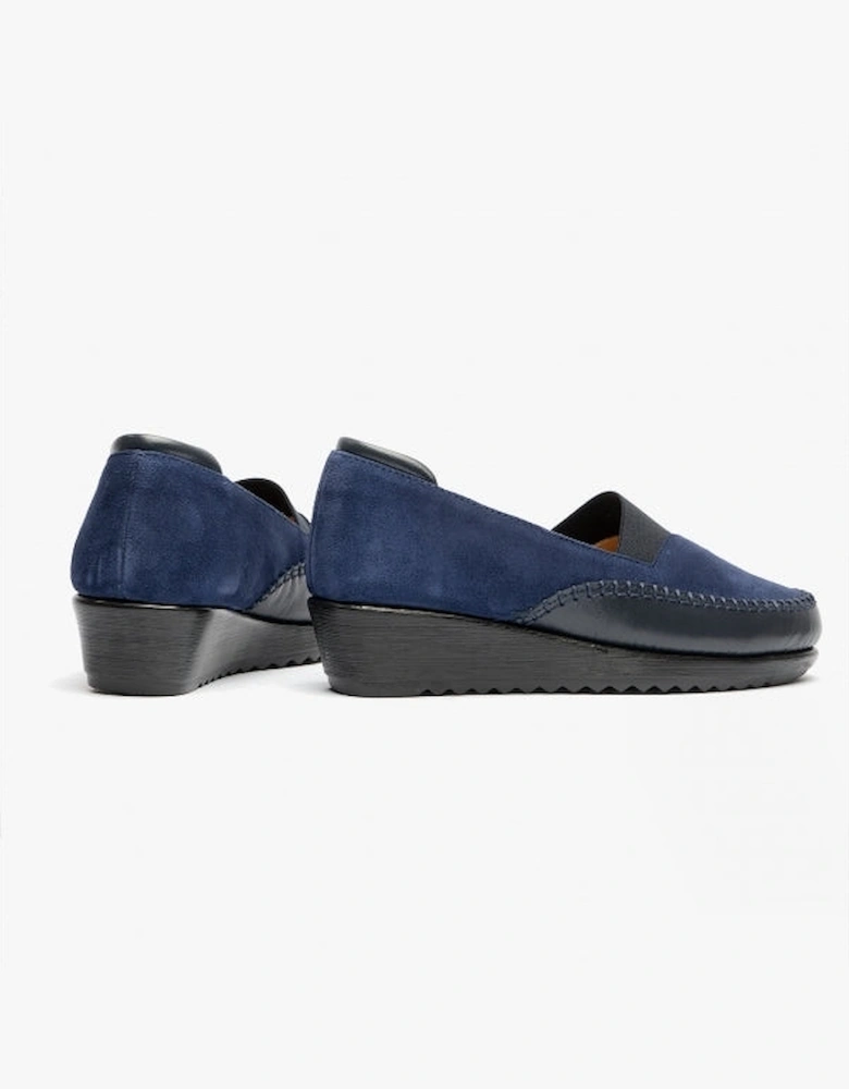 DIA Womens Suede Shoes Blue