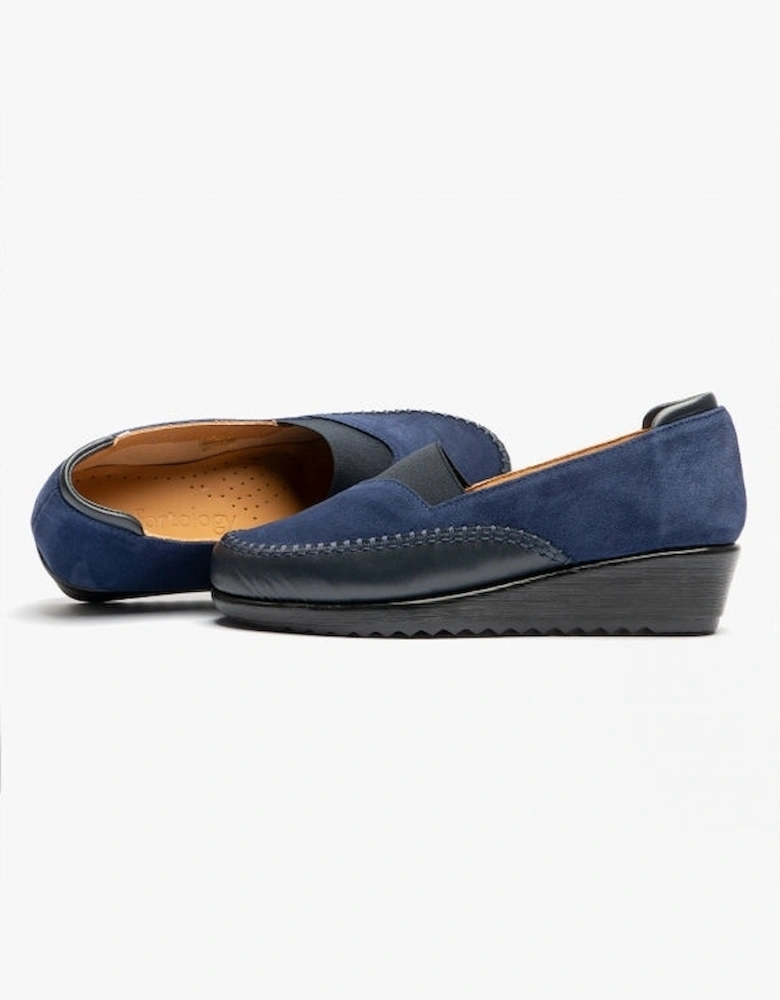 DIA Womens Suede Shoes Blue