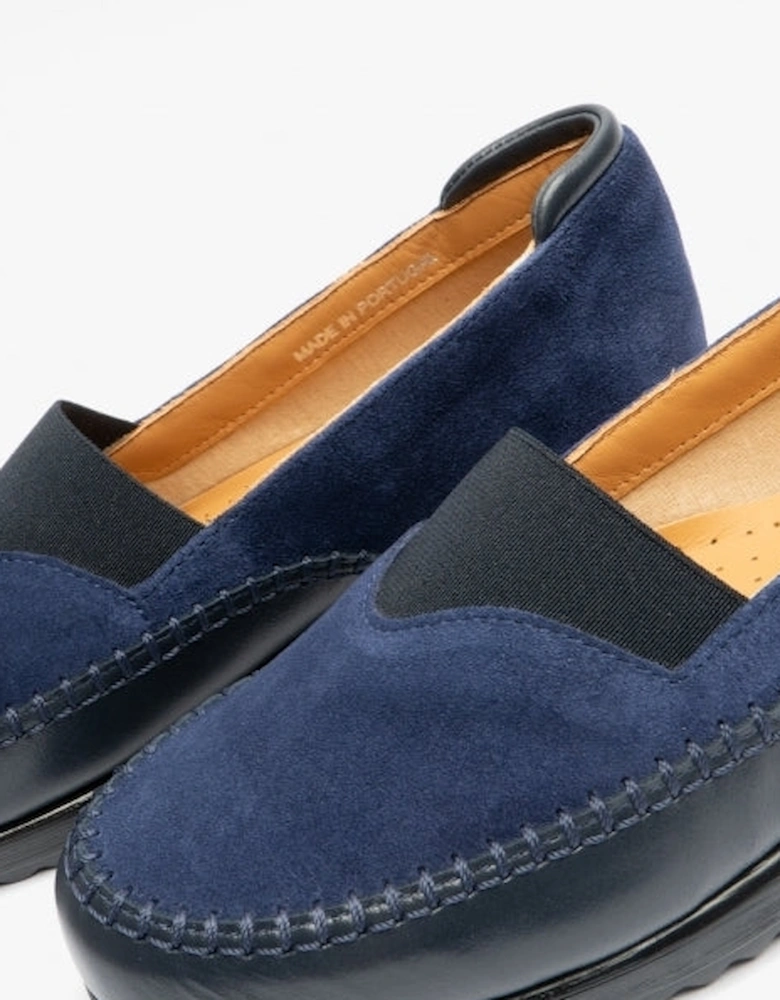 DIA Womens Suede Shoes Blue