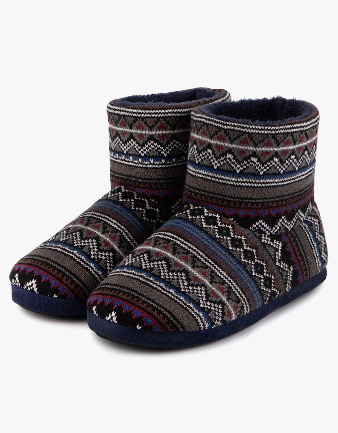 Toasties FAIR ISLE BOOT Slippers Mens Multi
