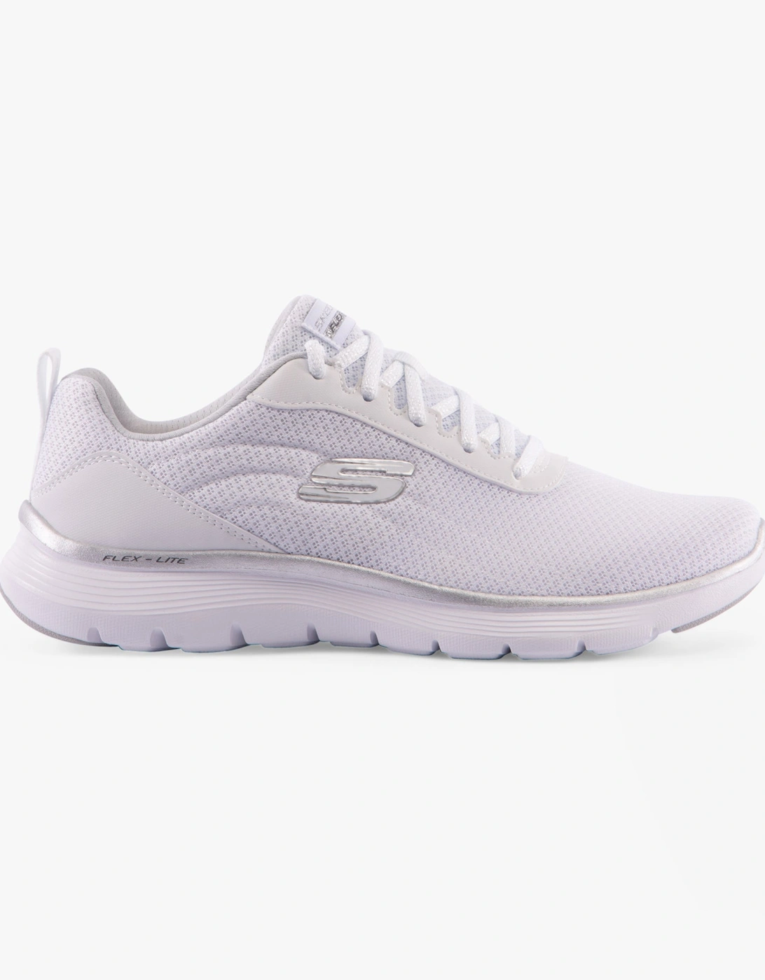 150206/WSL FLEX APPEAL 5.0 UPTAKE Womens Trainers White/Silver, 6 of 5