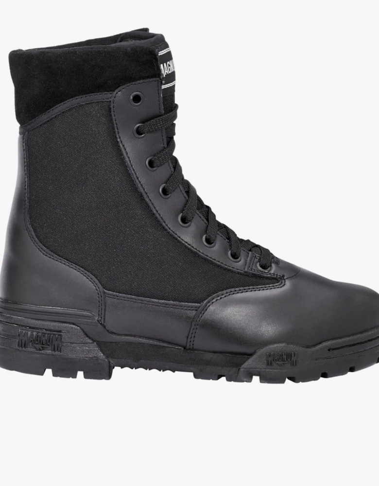 PANTHER 8.0 SZ Unisex Non-Safety Side Zip Combat Boots Black