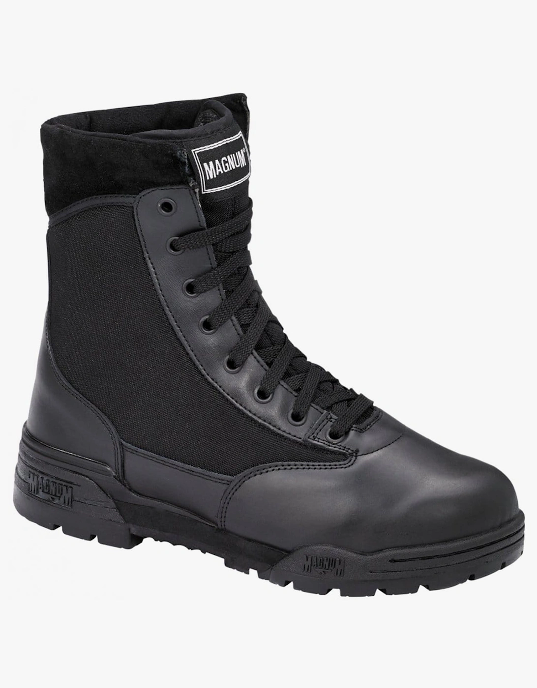 PANTHER 8.0 SZ Unisex Non-Safety Side Zip Combat Boots Black