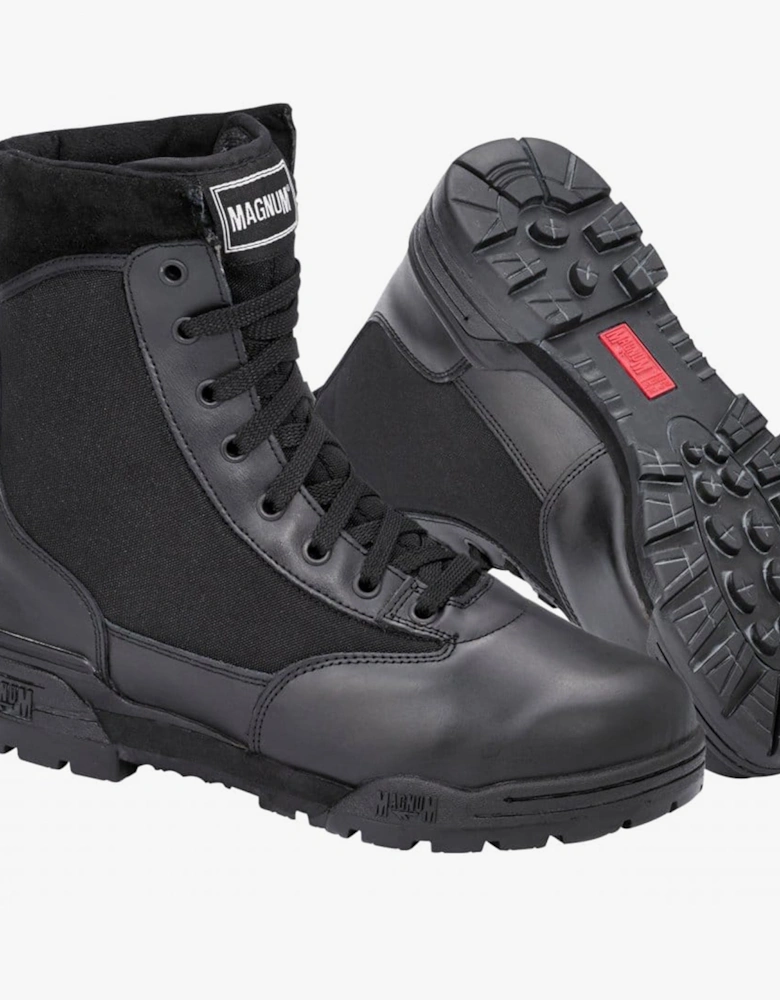 PANTHER 8.0 SZ Unisex Non-Safety Side Zip Combat Boots Black