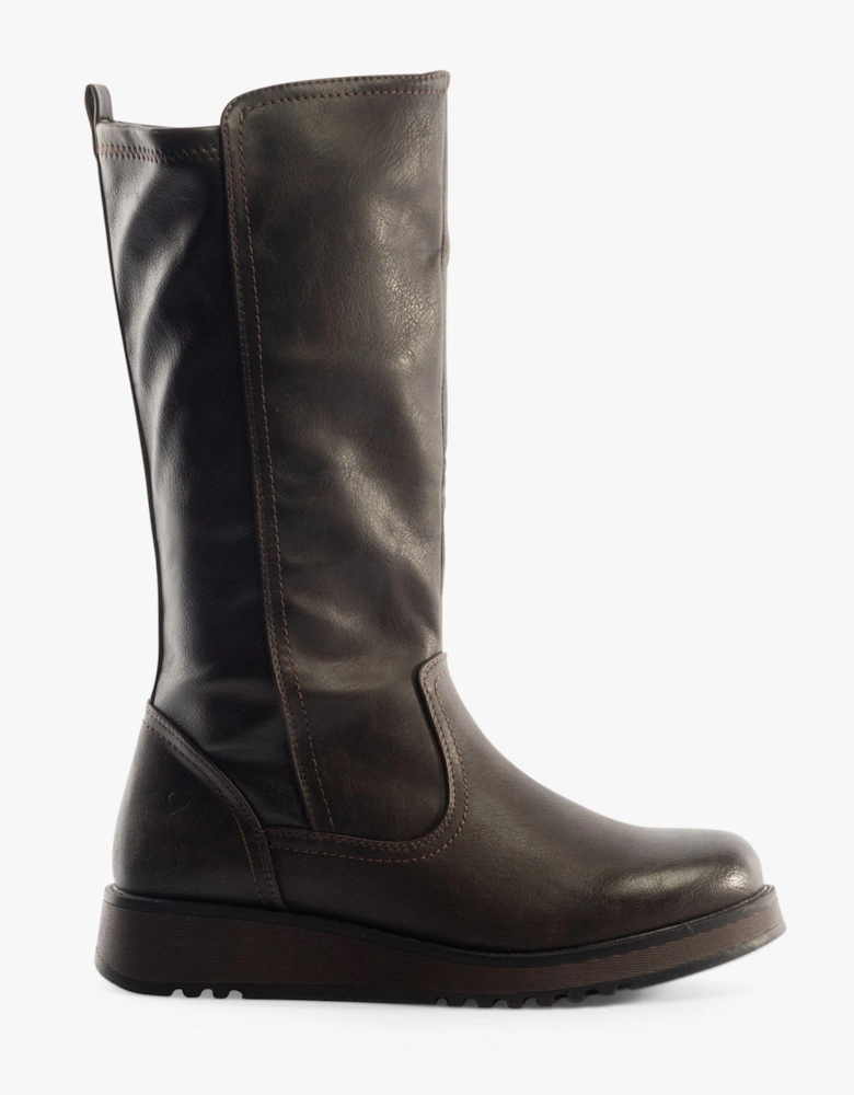 LUNA Womens Tall Boots Chocolate