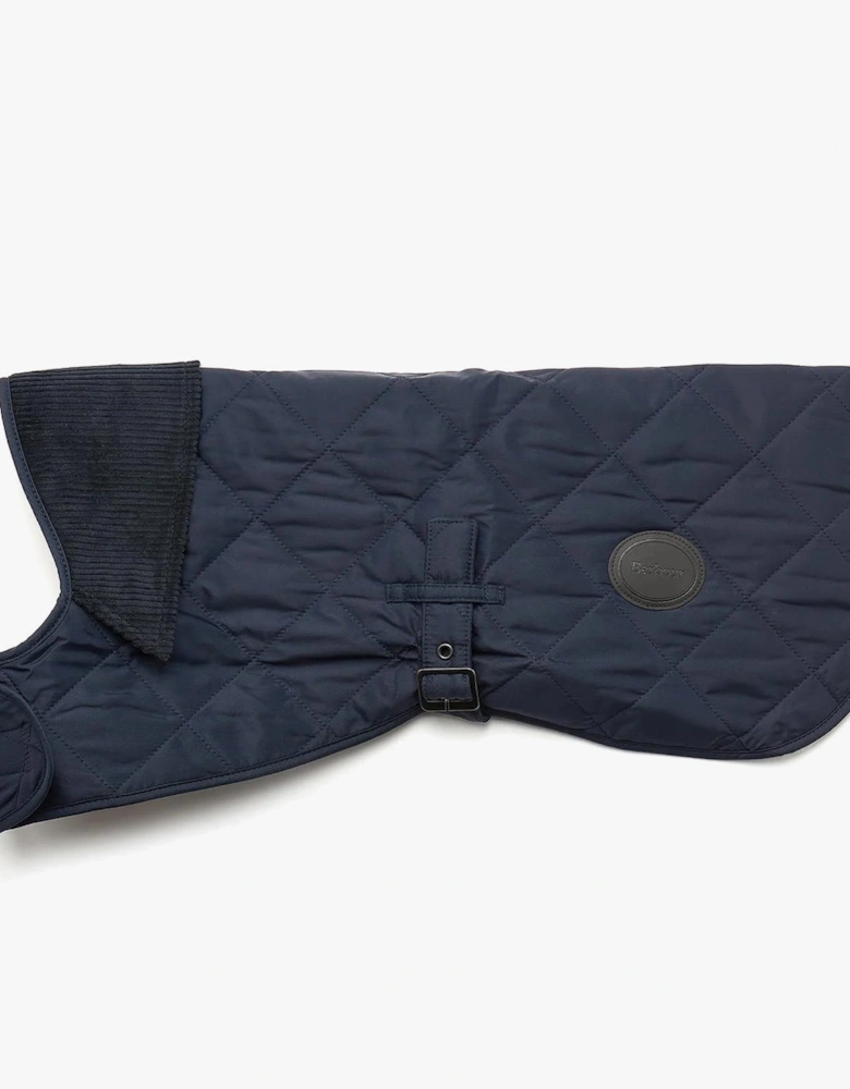 QUILTED DOG COAT Navy