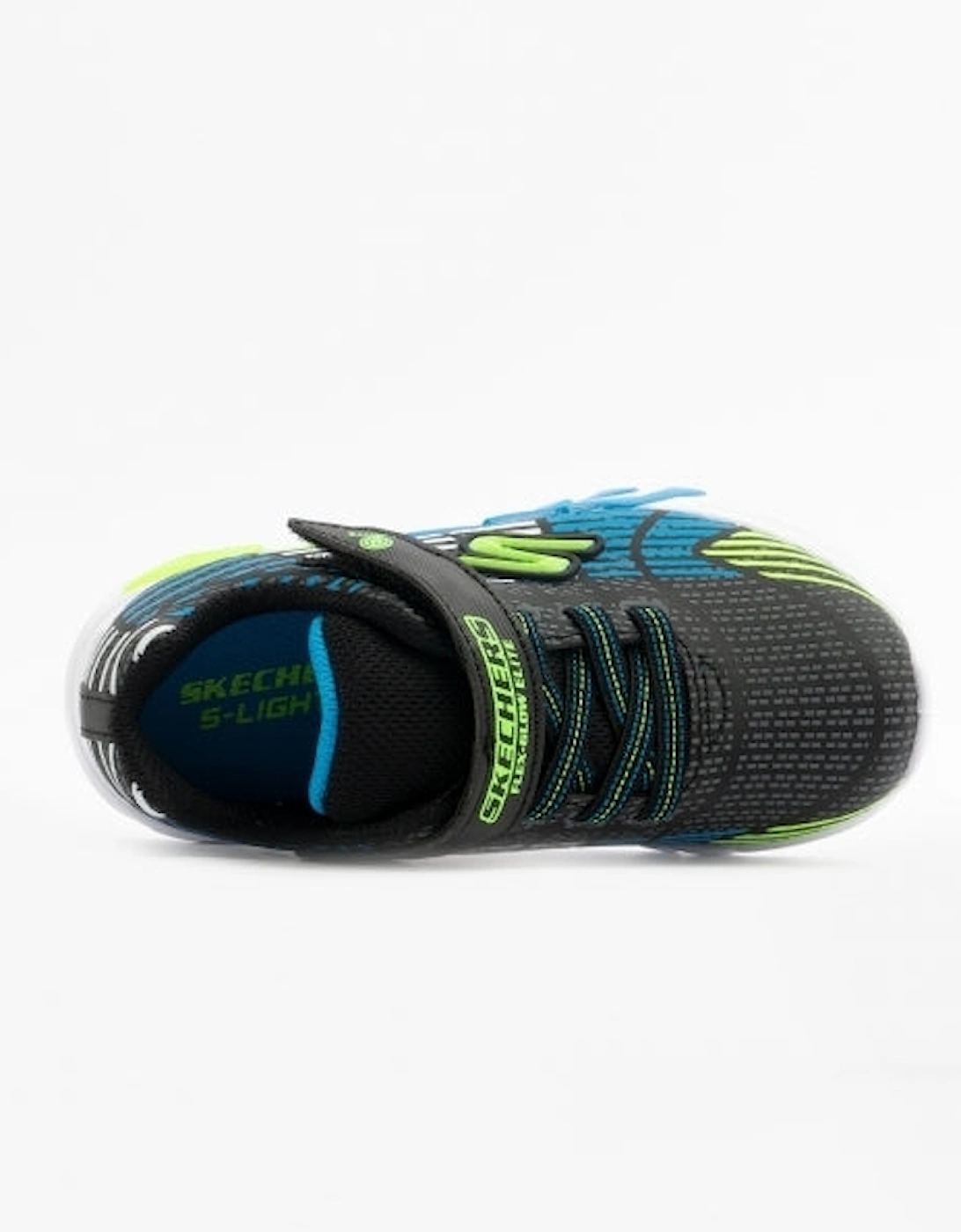 400135N/BBLM FLEX-GLOW ELITE Boys Trainers Black/Lime