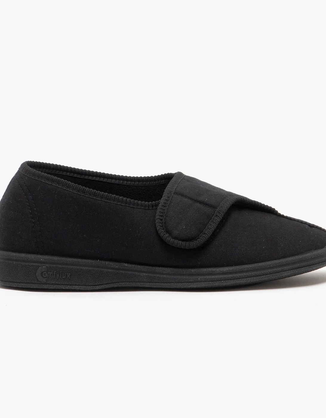 BILL Mens Full Slippers Black, 4 of 3