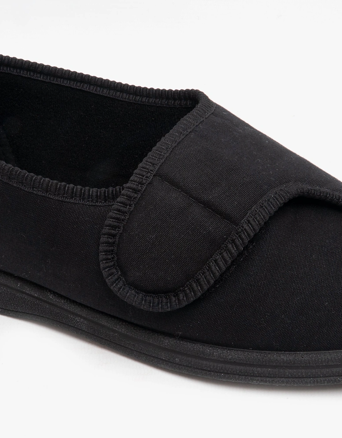 BILL Mens Full Slippers Black