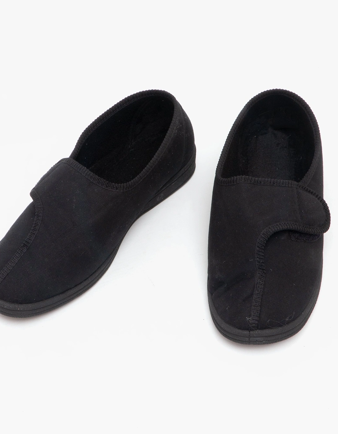 BILL Mens Full Slippers Black