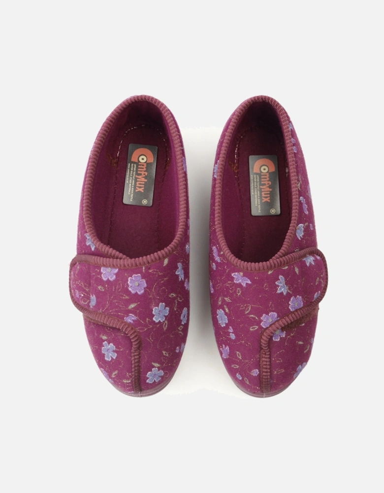 DAVINA Womens Full Slippers Wine