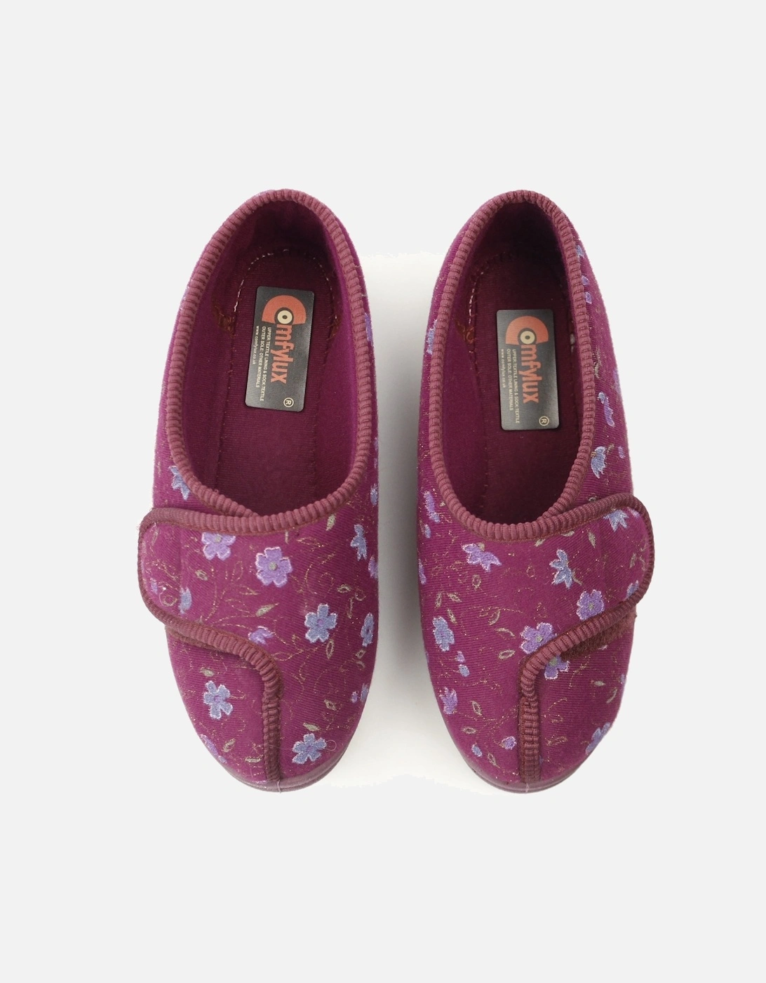 DAVINA Womens Full Slippers Wine