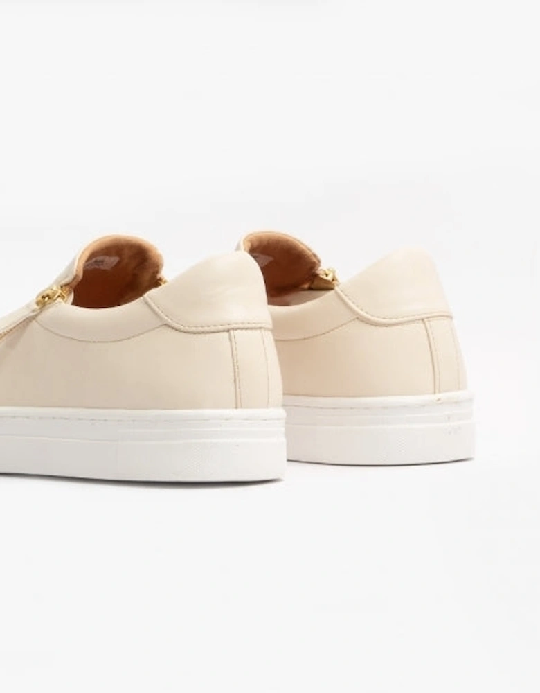 LYON Womens Side Zip Trainers Nude