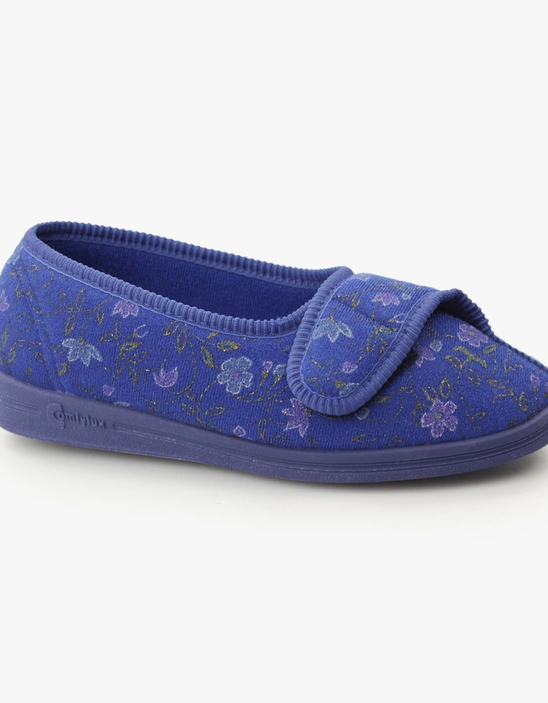 DIANA Womens Full Slippers Blue