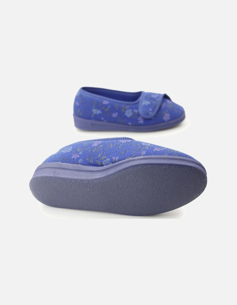 DIANA Womens Full Slippers Blue