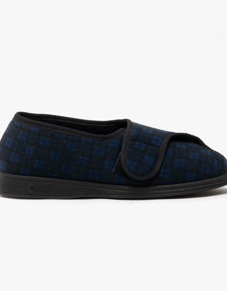 GEORGIE Mens Full Slippers Navy