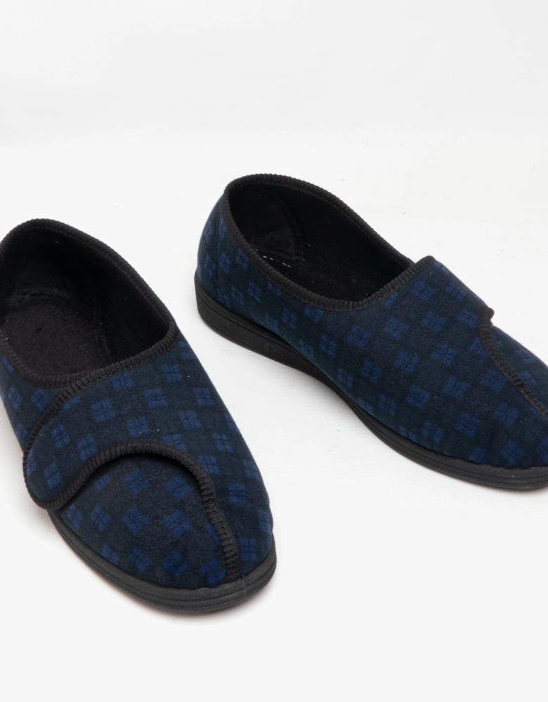 GEORGIE Mens Full Slippers Navy