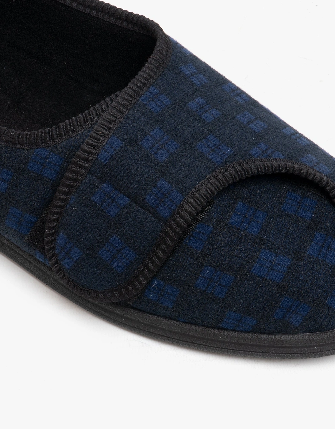 GEORGIE Mens Full Slippers Navy