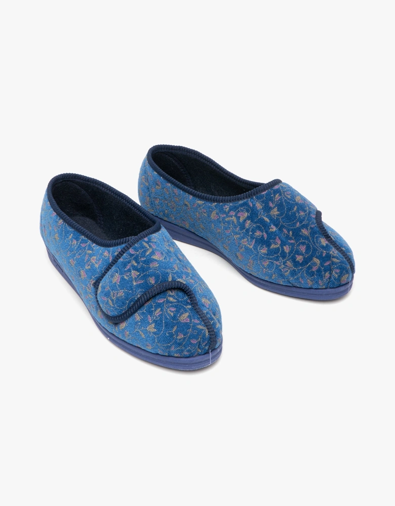 HELEN Womens Full Slippers Blue