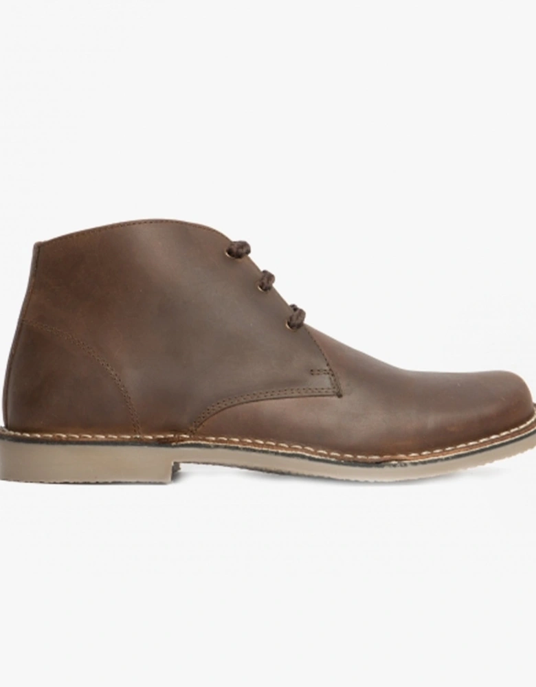 LEONARD Mens Desert Boots Brown