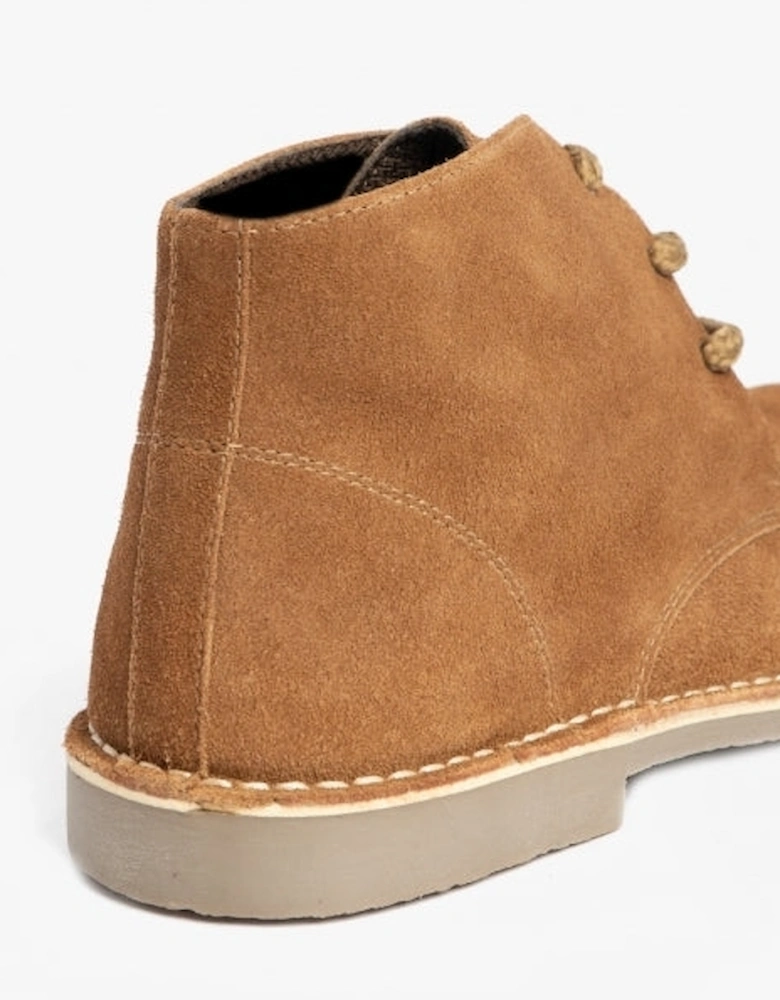 LEONARD Mens Desert Boots Sand