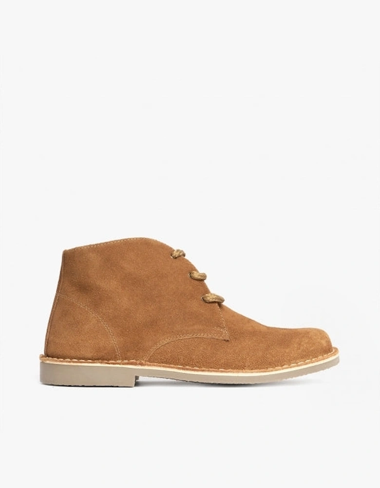 LEONARD Mens Desert Boots Sand