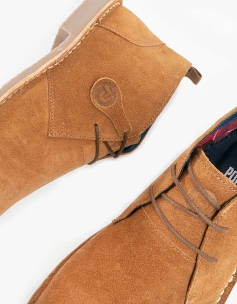 VESPA Unisex Desert Boots Cognac