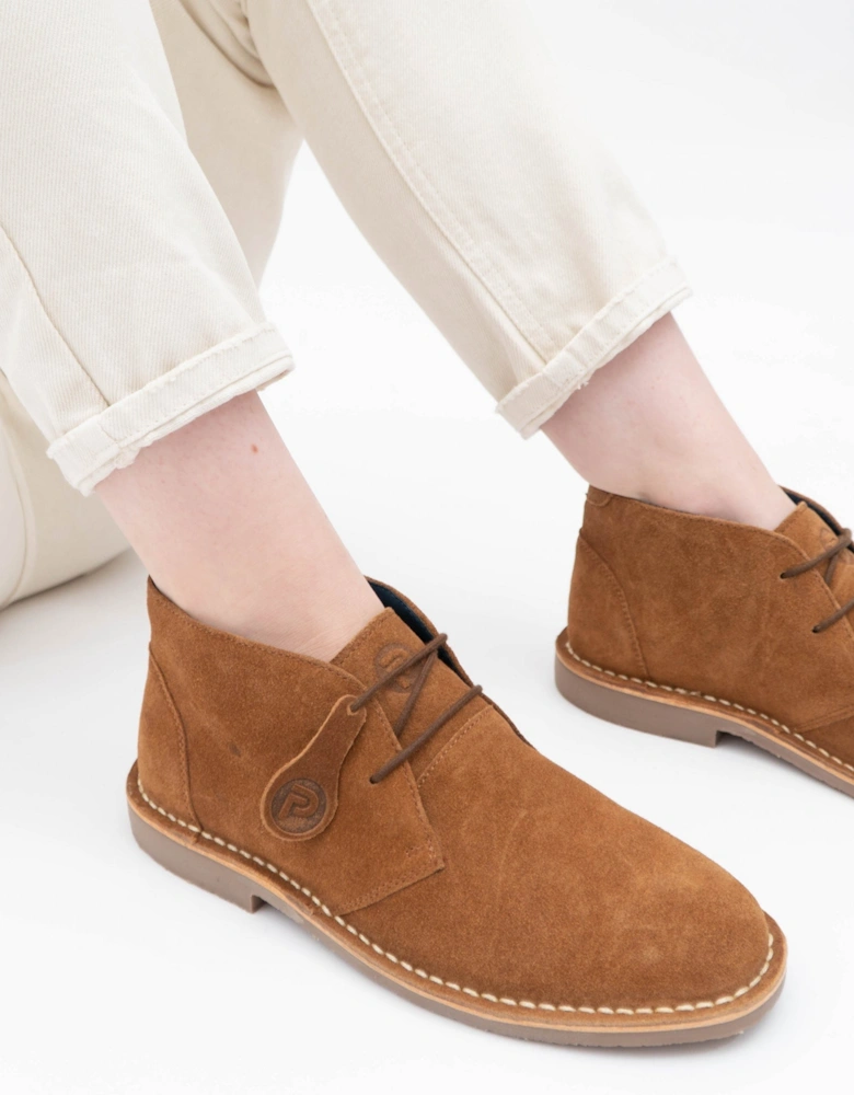 VESPA Unisex Desert Boots Cognac