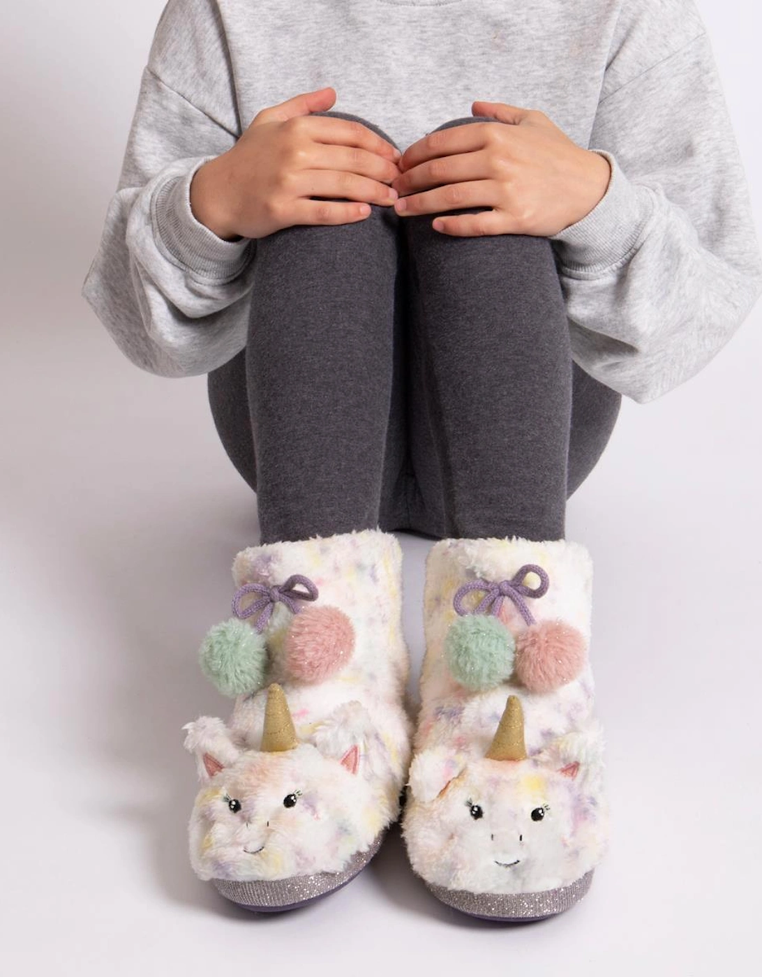 Toasties MULTI FAUX FUR BOOT Slippers Kids Multi
