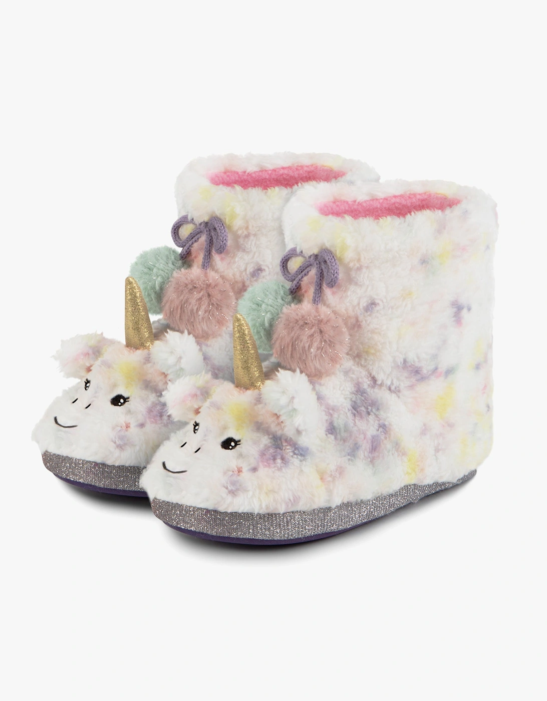 Toasties MULTI FAUX FUR BOOT Slippers Kids Multi