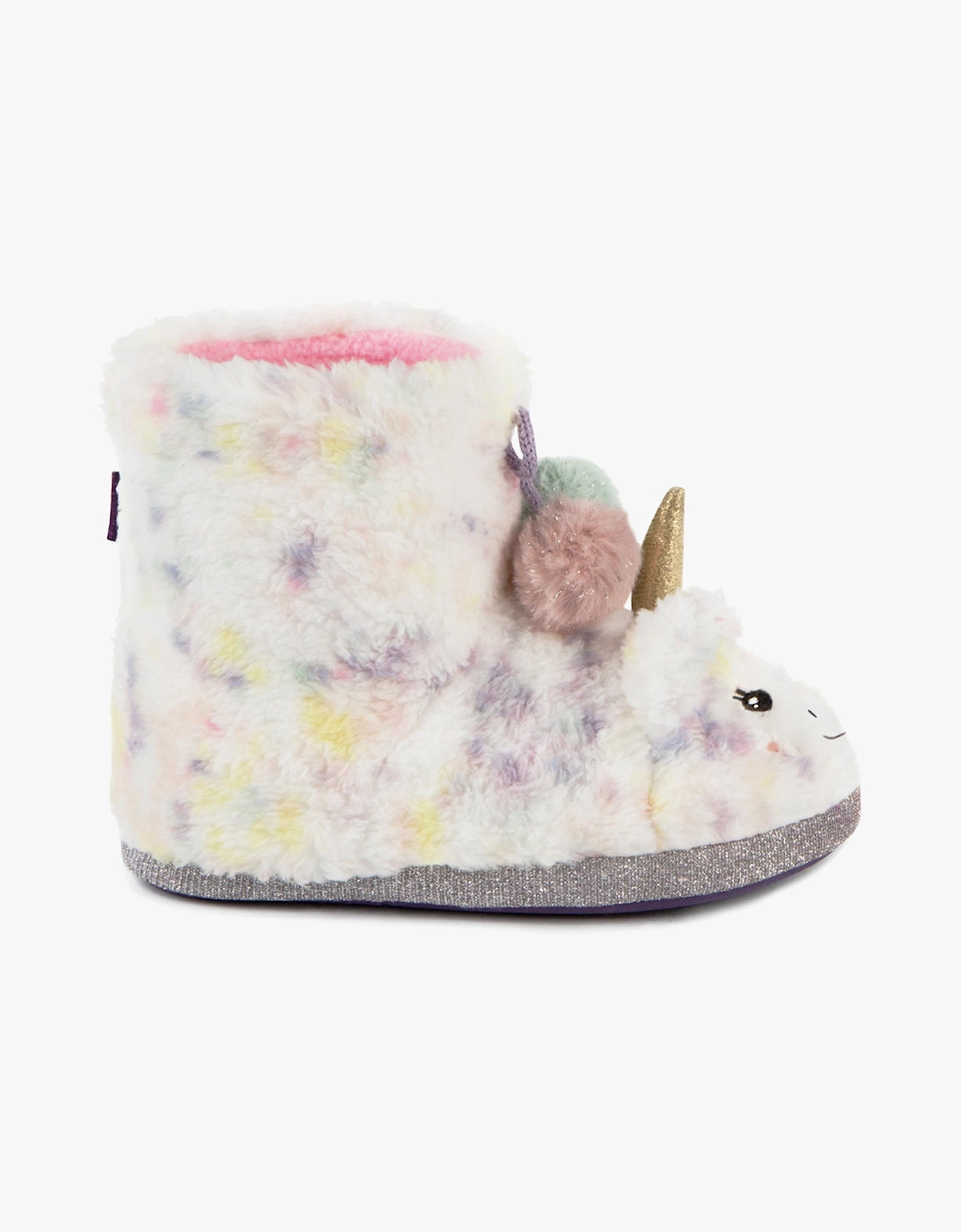 Toasties MULTI FAUX FUR BOOT Slippers Kids Multi, 9 of 8