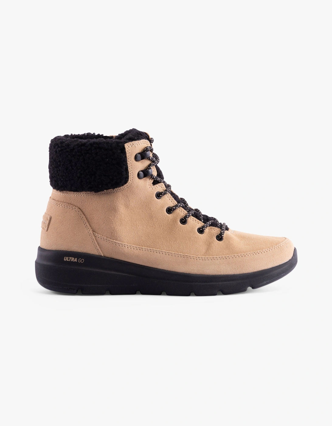 Skechers Women's Skechers 16677/NTBK GLACIAL ULTRA - WOODLANDS Womens Boots Natural/Black - Cream