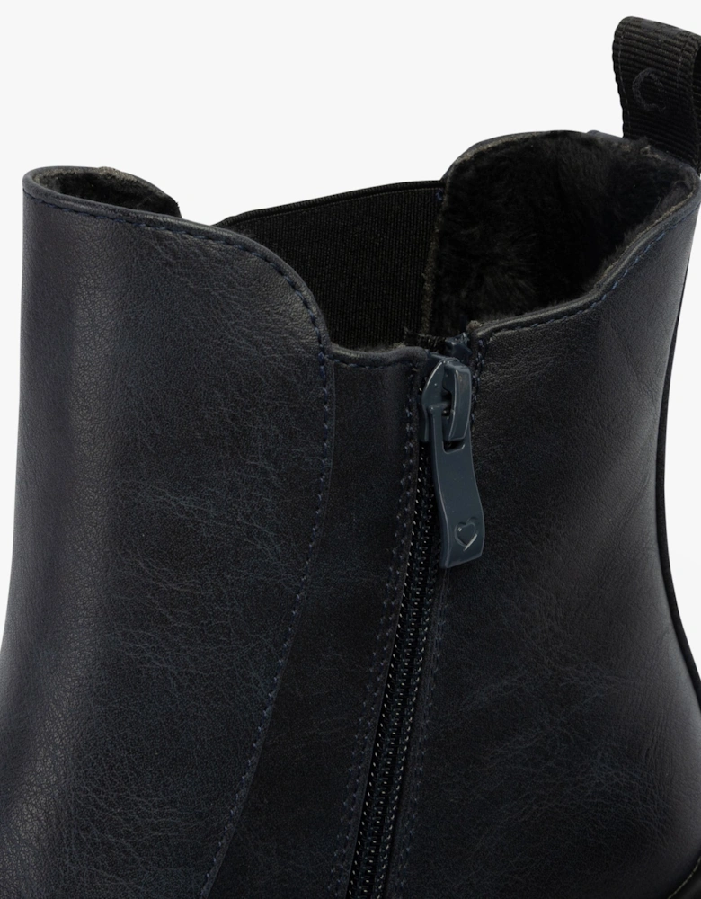 REMY Womens Chelsea Boots Navy