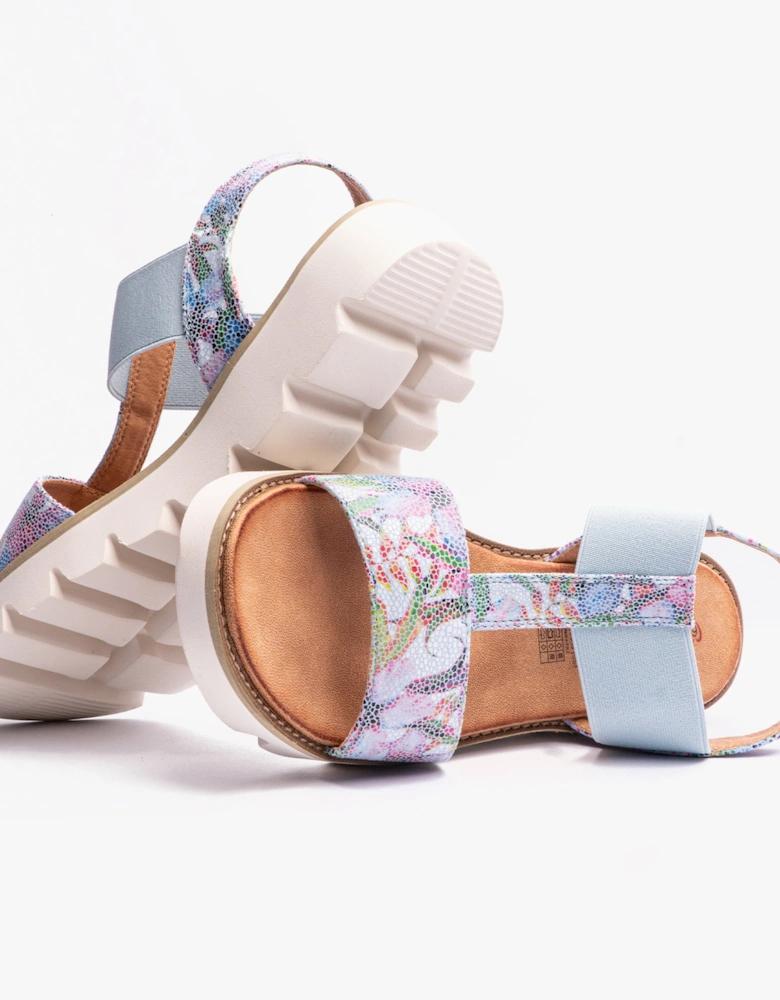 RITZ Womens Sandals Floral Blue