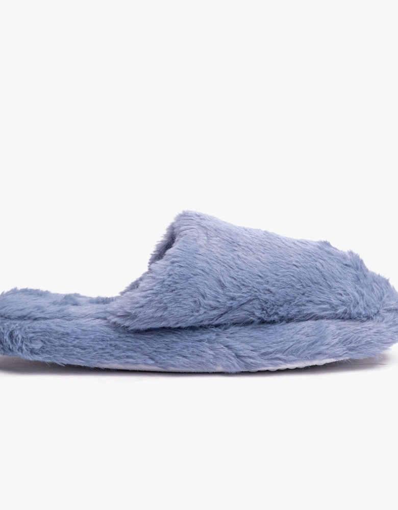 JOLIE Womens Mule Slippers Blue