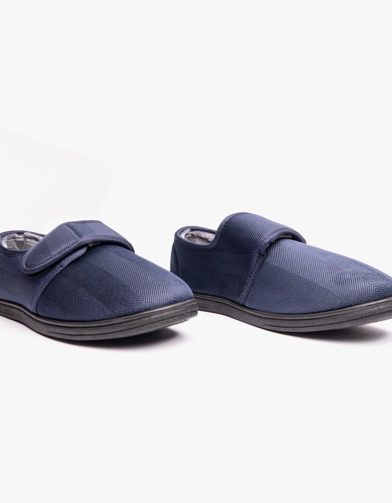 TOM Mens Full Slippers Navy