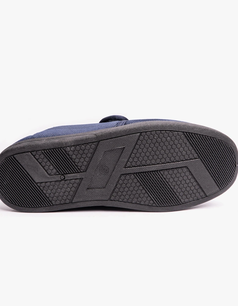 TOM Mens Full Slippers Navy