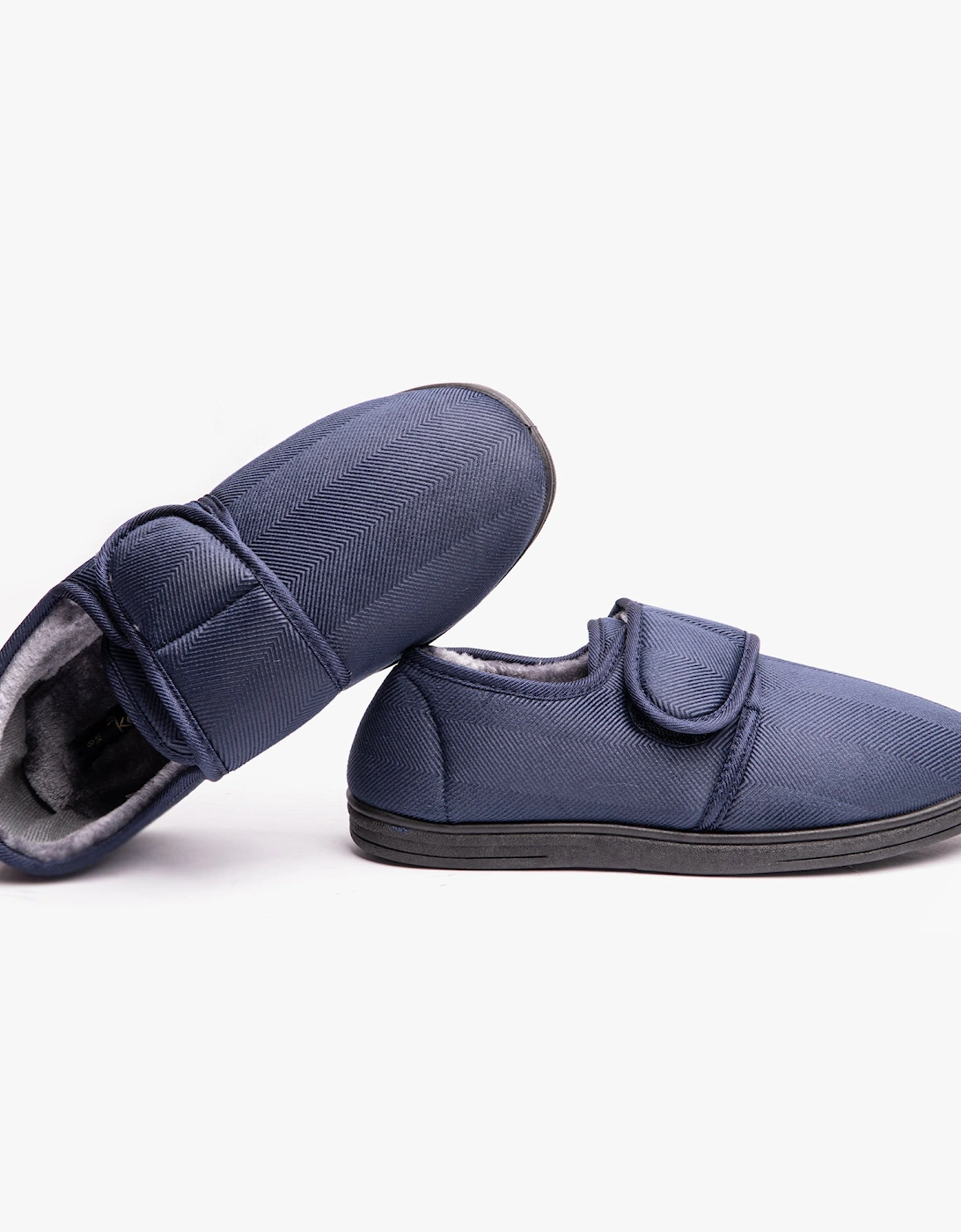 TOM Mens Full Slippers Navy