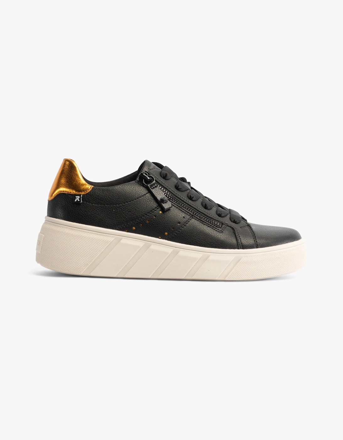 Rieker Women's Rieker W0505-01 Womens Shoes Black - White