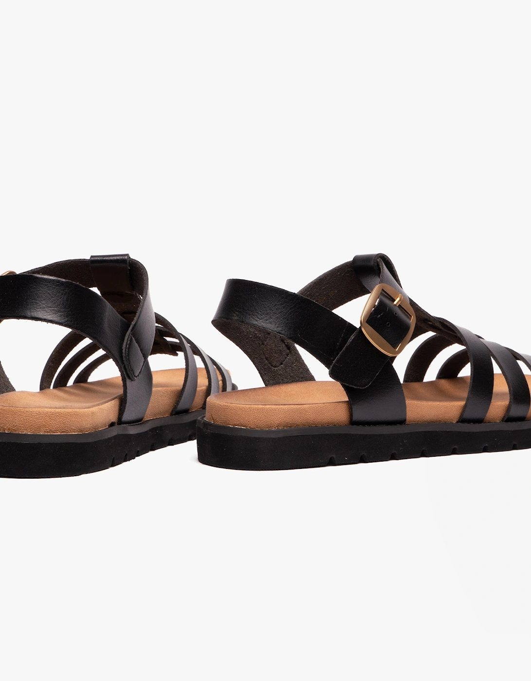 SALTWATER Womens Slingback Sandals Black