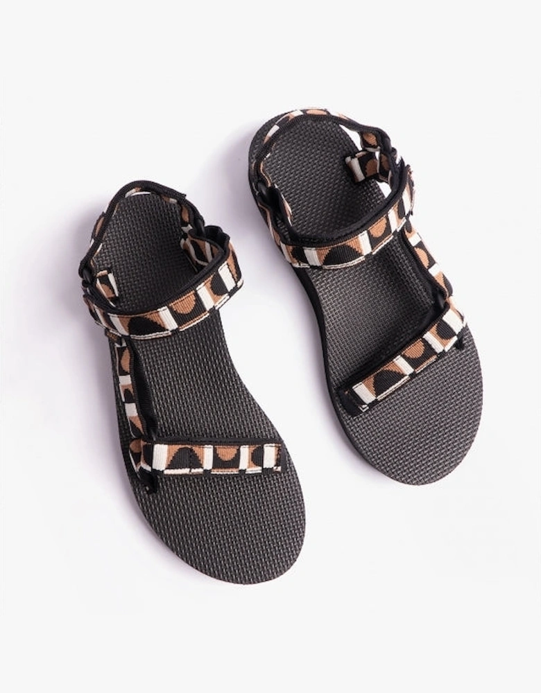 MIDFORM UNIVERSAL Womens Sandals Bounce Black/ Lion