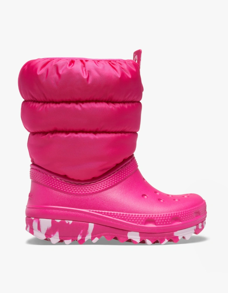 207683-6X0 CLASSIC NEO PUFF Kids Boots Candy Pink