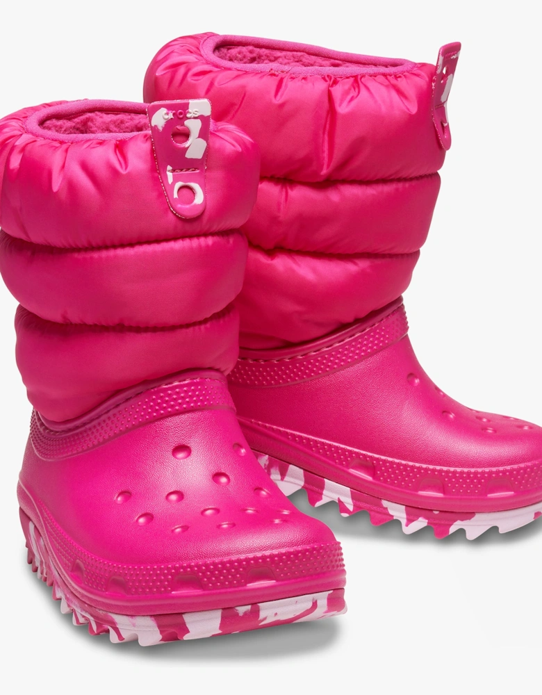 207683-6X0 CLASSIC NEO PUFF Kids Boots Candy Pink